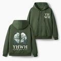 Yhwh Every Breath Speaks His Name Christian Fleece-Lined Full-Zip Hoodie