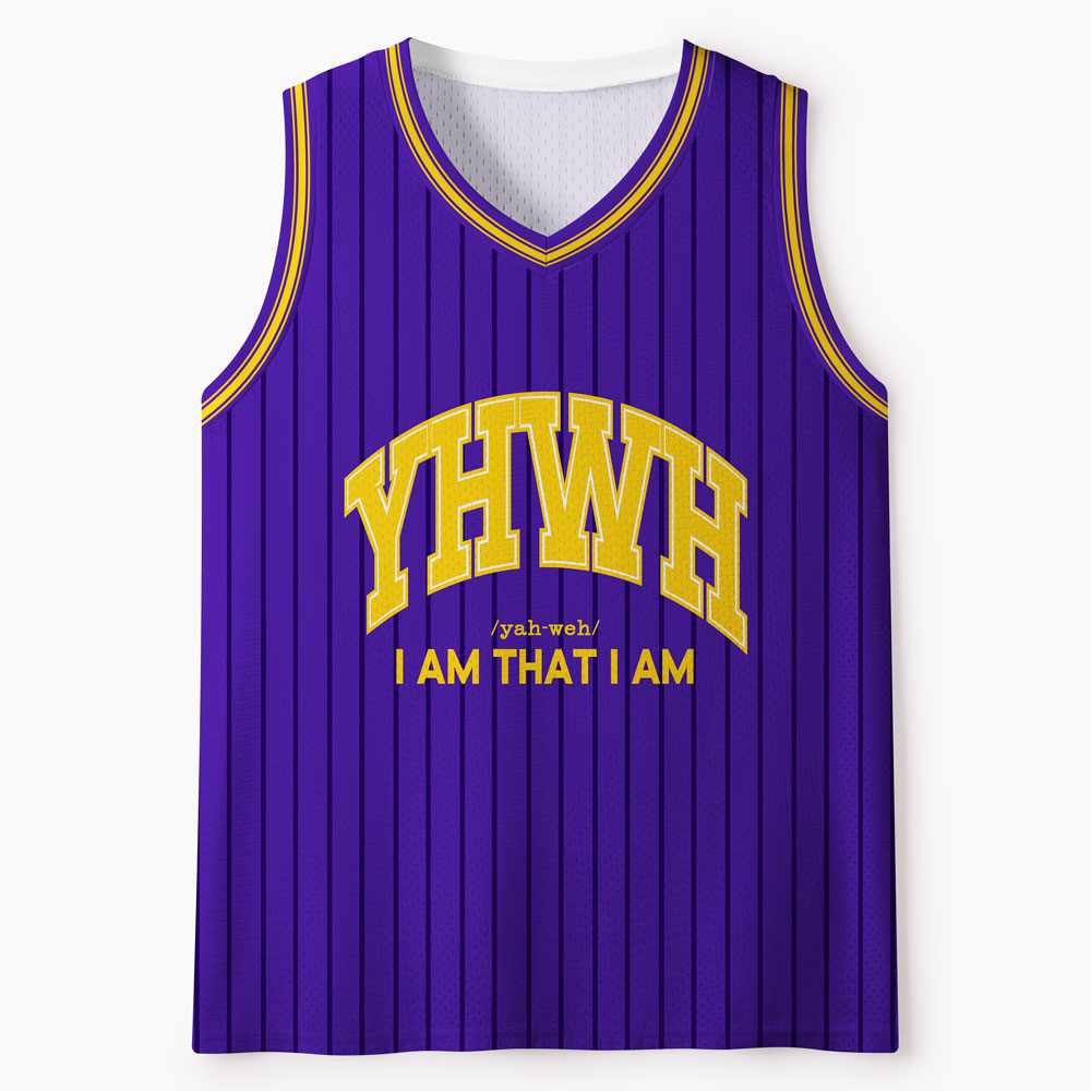 Yhwh I Am That I Am Christian Mesh Jersey Tank Top