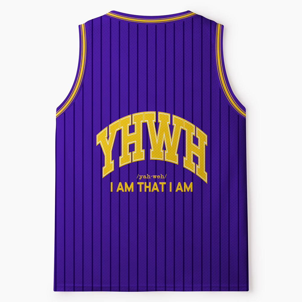 Yhwh I Am That I Am Christian Mesh Jersey Tank Top