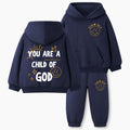 You Are A Child Of God Christian Kid Fleece Hoodie Set