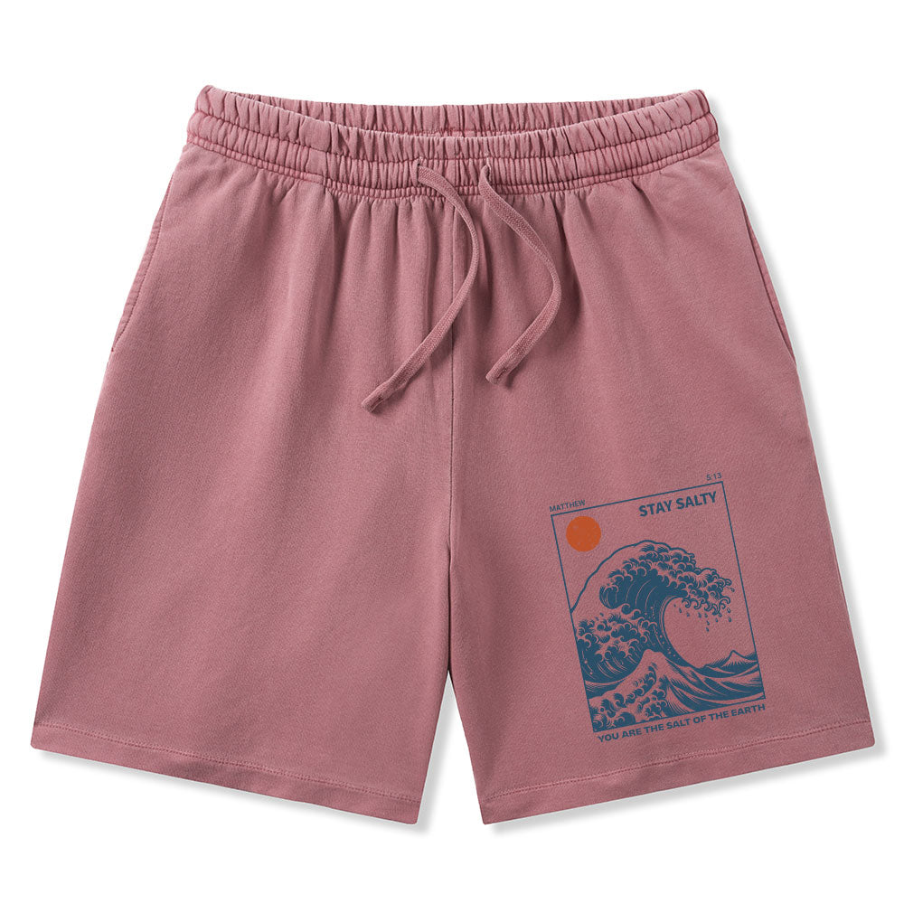 You Are The Salt Of The Earth Christian Washed Shorts