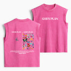 Your Plan And God's Plan Christian Women's Washed Tank Top