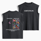 Your Plan And God's Plan Christian Women's Washed Tank Top