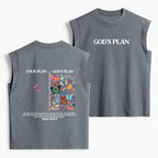 Your Plan And God's Plan Christian Women's Washed Tank Top