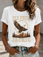 Brave The Storm Jackie Fly Free Oatmeal Graphic T Shirt