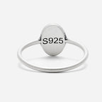 Oval Cross Christian 925 Sterling Silver Ring
