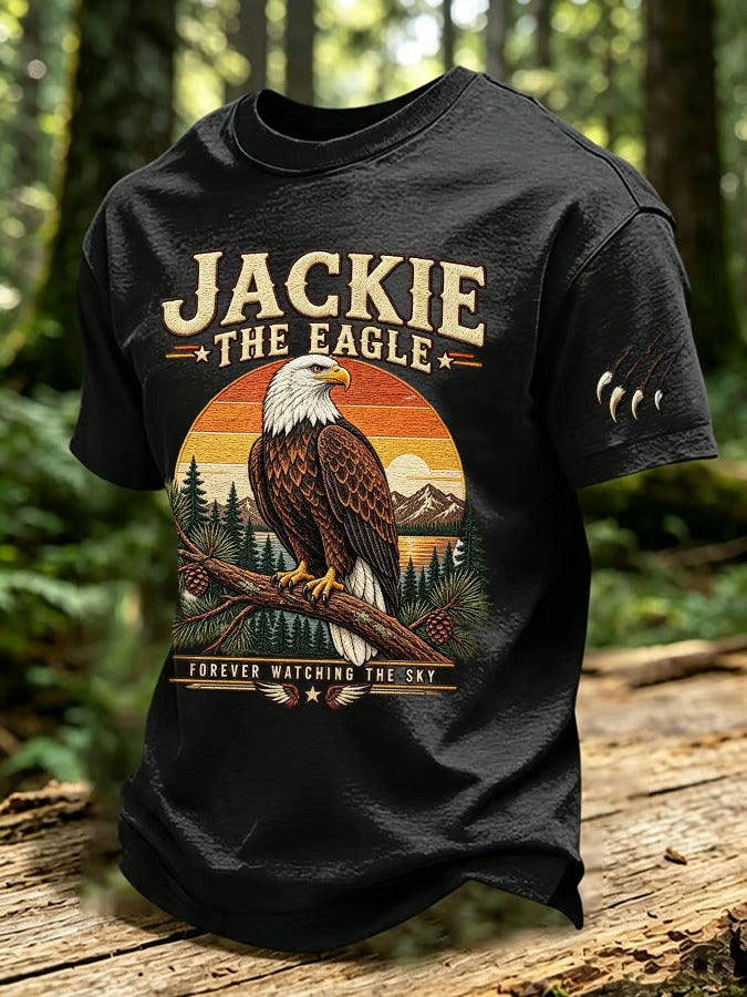 Men's Eagle Printed Short-Sleeve T-Shirt