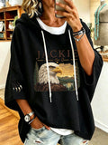 Women'S Eagle Print Hoodie
