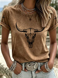 Women'S Western American Cross Casual T-Shirt