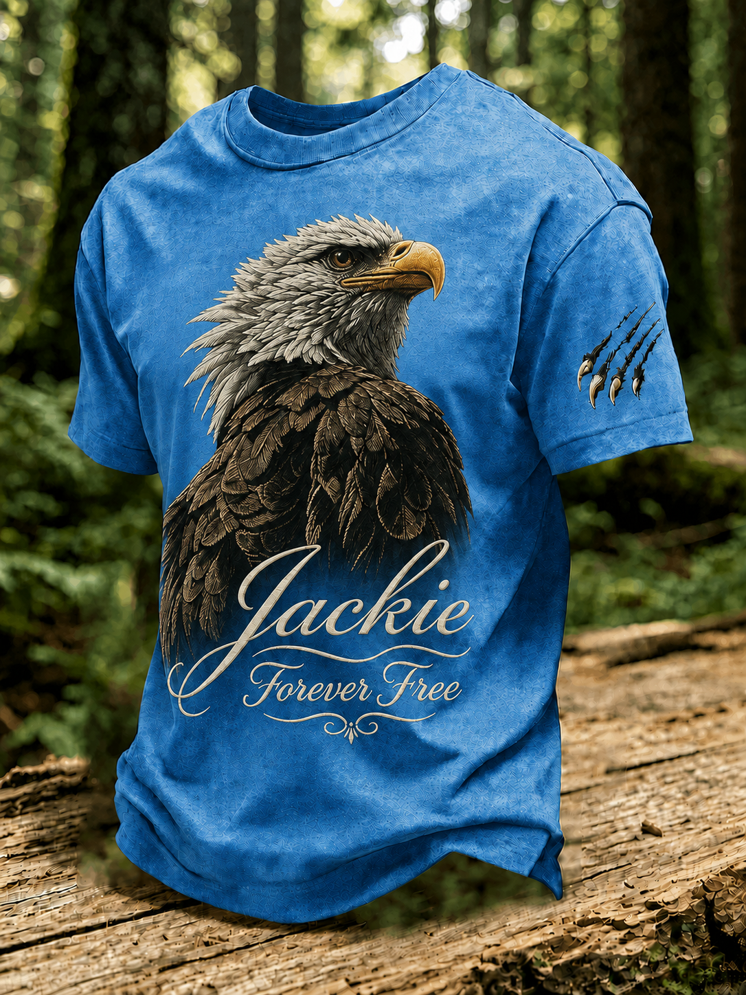 Men'S Forever Over Big Bear, Fly Free Jackie Printed Short-Sleeve T-Shirt