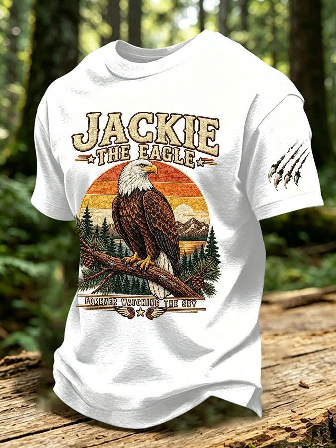 Men's Eagle Printed Short-Sleeve T-Shirt