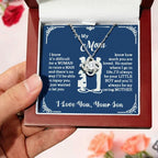 To My Mom ¨C Forever Your Little Boy Necklace