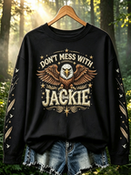 Women's Fly Free Jackie Print Casual Sweatshirt