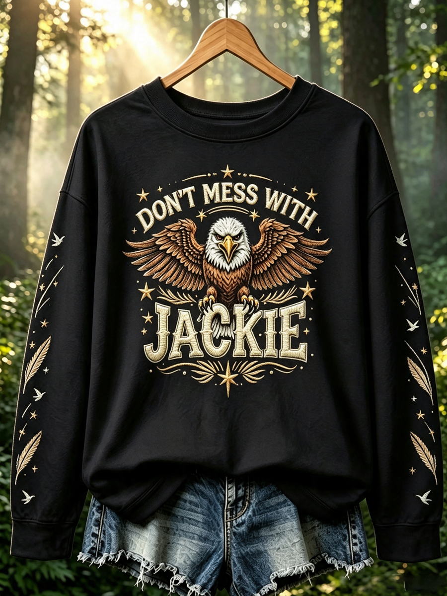 Women's Fly Free Jackie Print Casual Sweatshirt