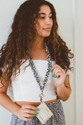 Black Checkerboard Lanyard