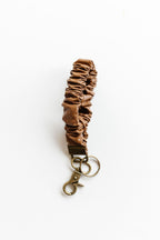 Brown Leather Keychain
