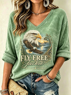 Women's Jackie Forever Our Queen Print Top
