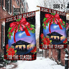 Jesus Is the Reason for the Season Christmas Flag