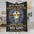 Way Maker Miracle Worker Promise Keeper Fleece Blanket