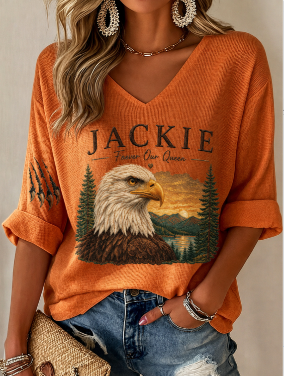 Women's Jackie Forever Our Queen Print  T-Shirt