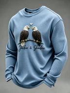 Men'S Jackie&Shadow Printed Casual Waffle Top