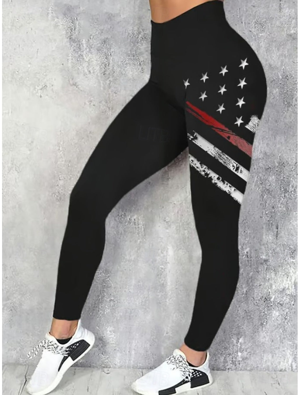 Ladies' Daily American 1776-2026 Founding Anniversary Celebration Printed Tight Yoga Pants
