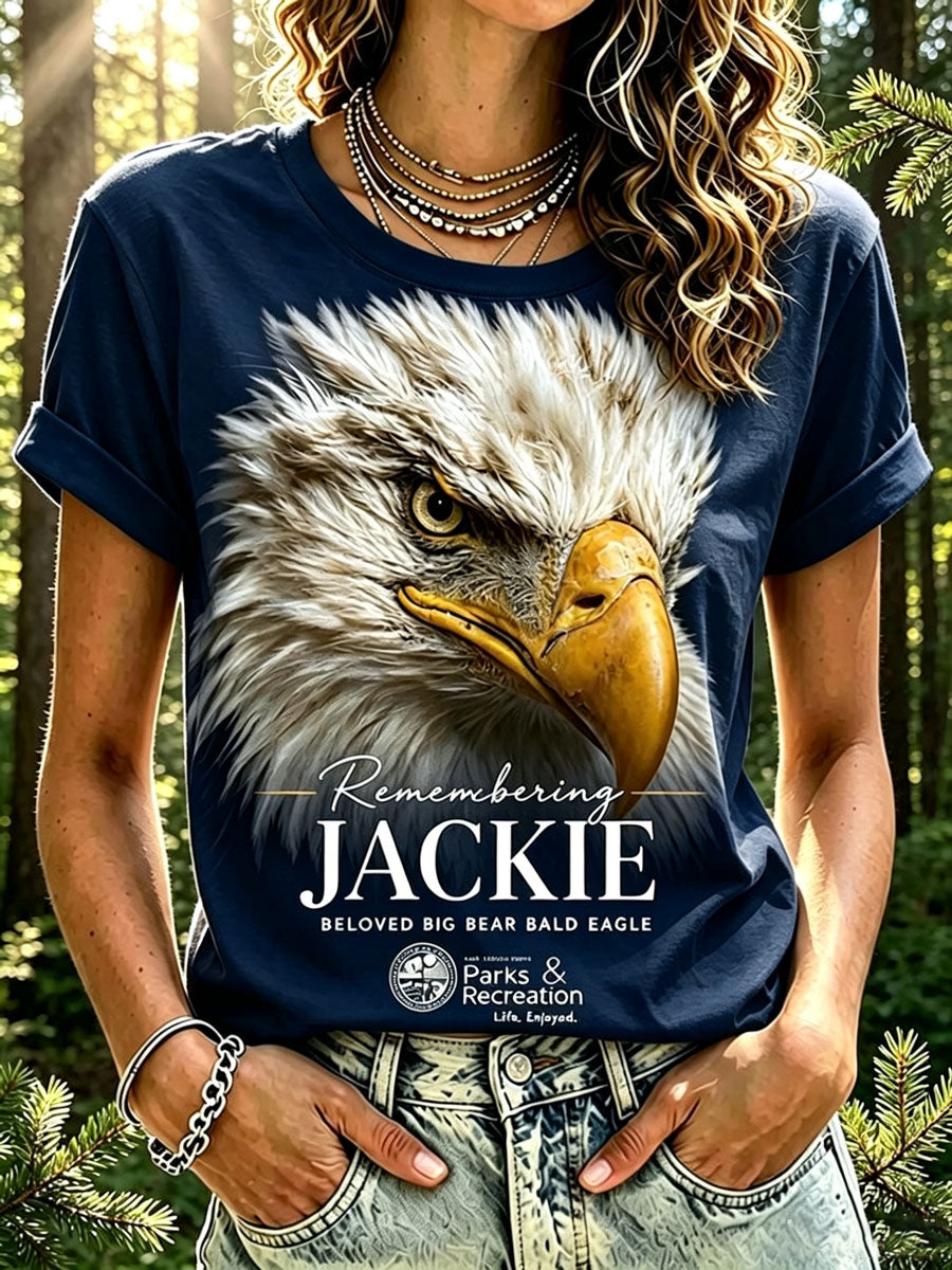 Retro In Loving Memory Of Jackie Rest In Peace Jackie Of Big Bear Valley A Legend. Forever In Our Hearts Print T-Shirt