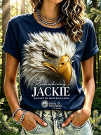 Retro In Loving Memory Of Jackie Rest In Peace Jackie Of Big Bear Valley A Legend. Forever In Our Hearts Print T-Shirt