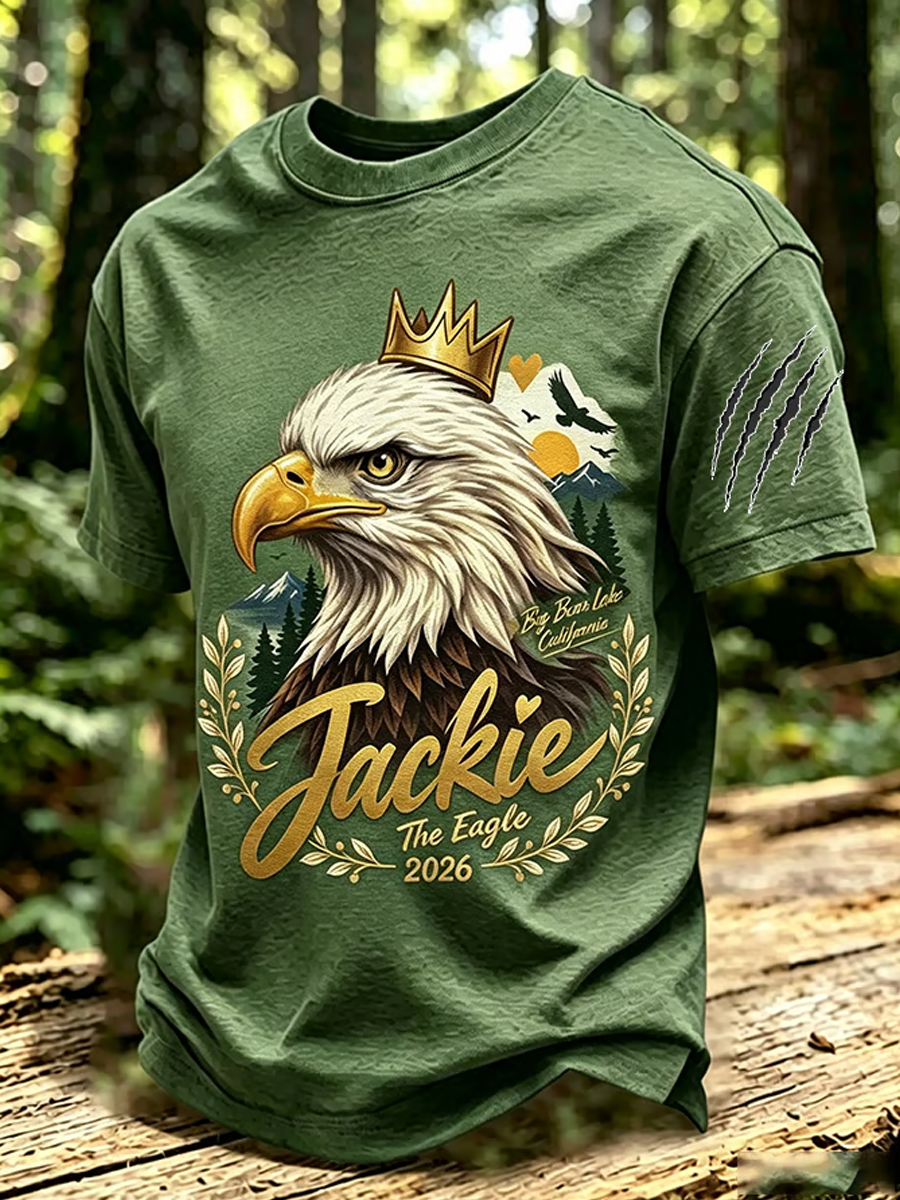 Men's Jackie & Shadow Print Short-Sleeve T-Shirt