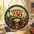 America 250th Anniversary Acrylic Puzzle Hanging Ornament â€?1776â€?026 Patriotic Window Suncatcher Decor