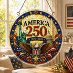 America 250th Anniversary Acrylic Puzzle Hanging Ornament â€?1776â€?026 Patriotic Window Suncatcher Decor