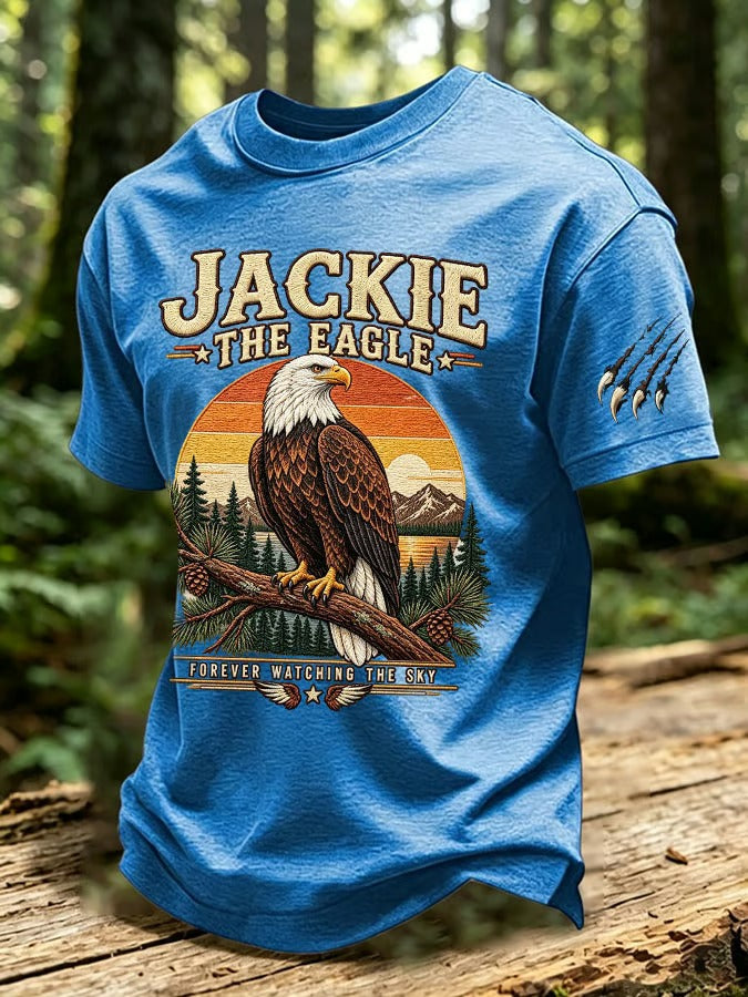 Men's Eagle Printed Short-Sleeve T-Shirt