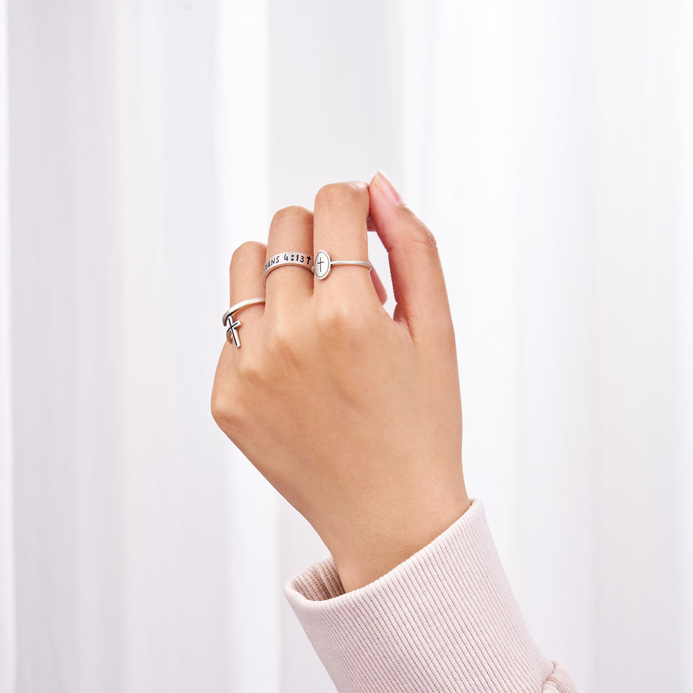 Bible Verse Christian 925 Sterling Silver Ring