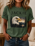 Women'S Forever Over Big Bear, Fly Free Jackie Printed Casual Top