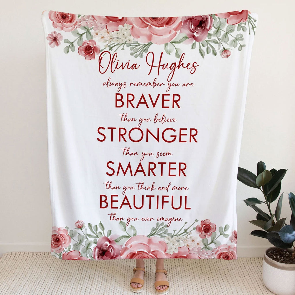 Custom Motivational Christian Throw Blanket