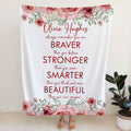 Custom Motivational Christian Throw Blanket