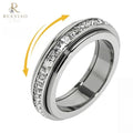 Anxiety Rings for Women & Men - Titanium Steel Fidget Band