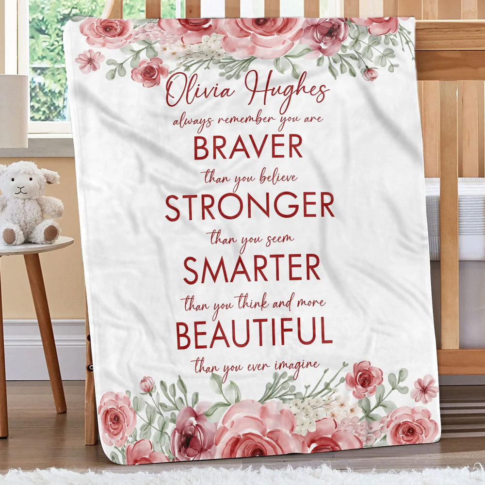 Custom Motivational Christian Throw Blanket