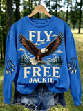 Women's Fly Free Jackie Print Sweatshirt