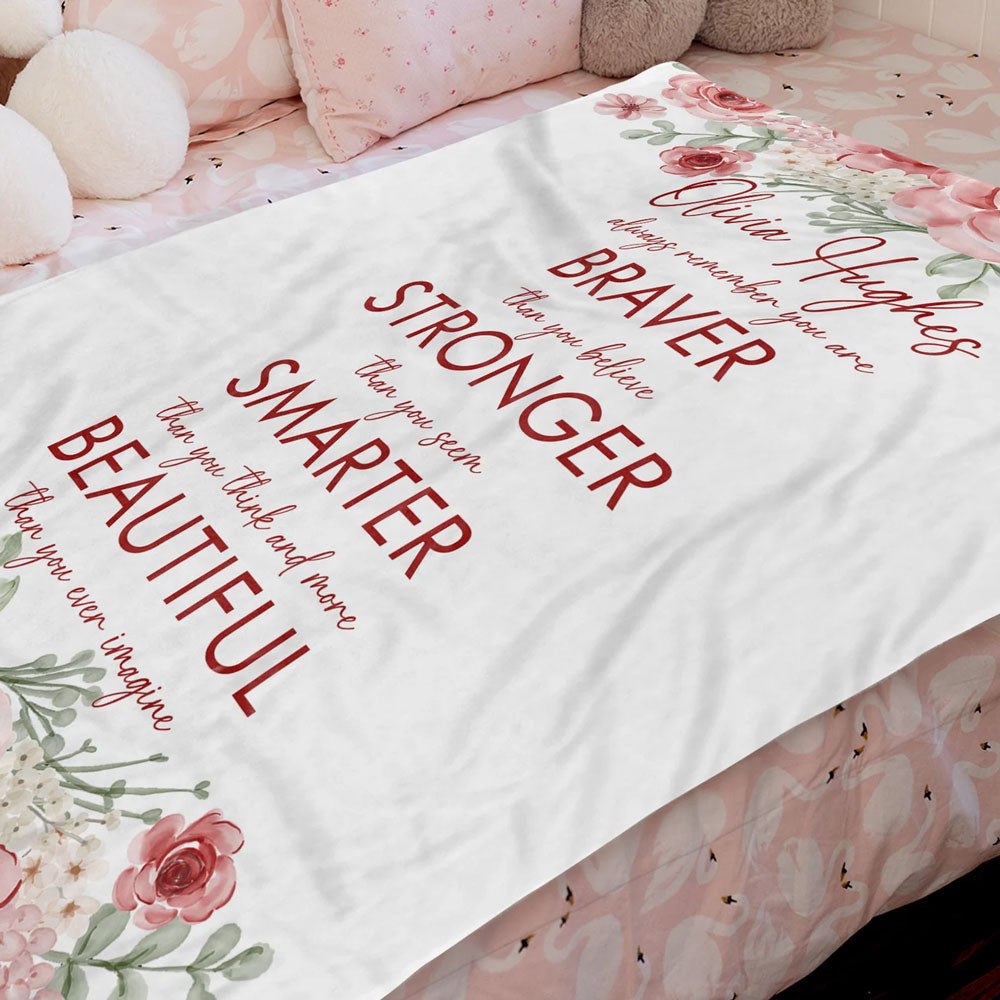 Custom Motivational Christian Throw Blanket