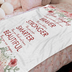 Custom Motivational Christian Throw Blanket