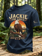 Men's Eagle Printed Short-Sleeve T-Shirt