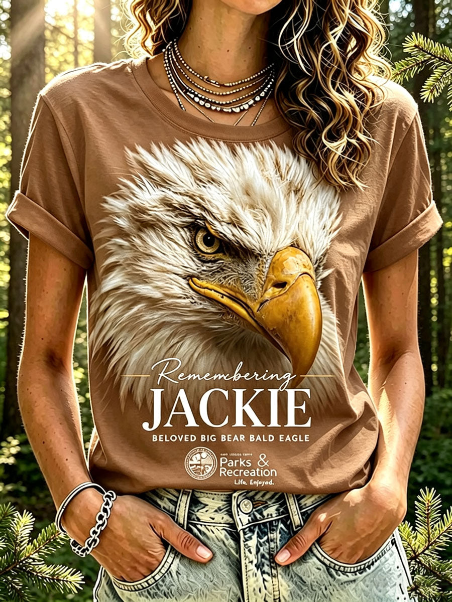 Retro In Loving Memory Of Jackie Rest In Peace Jackie Of Big Bear Valley A Legend. Forever In Our Hearts Print T-Shirt