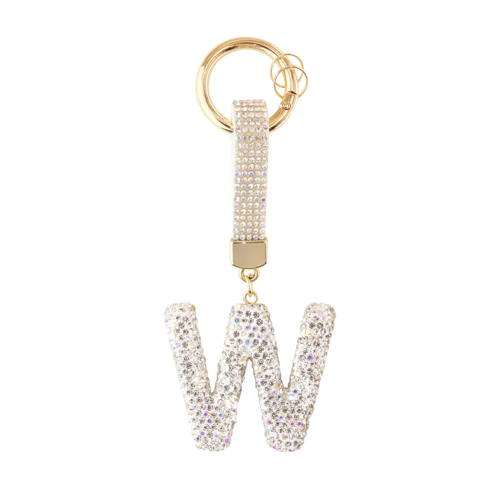 Sparkle Initial ¨C Bag Charm (Silver)