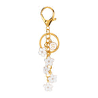 Daisy Flower Initial Letter - Bag Charm (White)