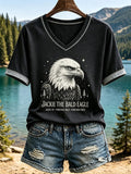 Women'S Eagle Print Short-Sleeve T-Shirt