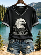 Women'S Eagle Print Short-Sleeve T-Shirt