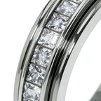 Anxiety Rings for Women & Men - Titanium Steel Fidget Band