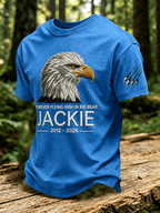 Men'S Forever Over Big Bear, Fly Free Jackie Printed Short-Sleeve T-Shirt