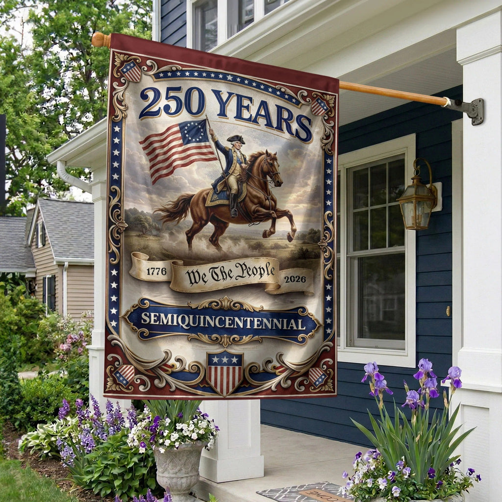 USA 250 Years We The People 1776¨C2026 House Flag ¨C George Washington